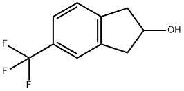 1H-Inden-2-ol, 2,3-dihydro-5-(trifluoromethyl)- Struktur