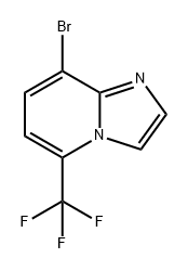 Imidazo[1,2-a]pyridine, 8-bromo-5-(trifluoromethyl)- Structure