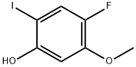 4-Fluoro-2-iodo-5-methoxy-phenol Struktur