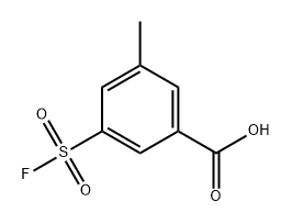 Benzoic acid, 3-(fluorosulfonyl)-5-methyl- Struktur