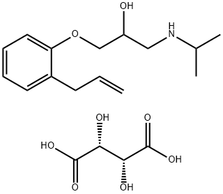 Alprenolol tartrate Struktur