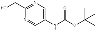 1,1-Dimethylethyl N-[2-(hydroxymethyl)-5-pyrimidinyl]carbamate Struktur