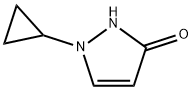 3H-Pyrazol-3-one, 1-cyclopropyl-1,2-dihydro- Struktur