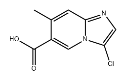 3-chloro-7-methylimidazo[1,2-a]pyridine-6-carboxylic acid Struktur