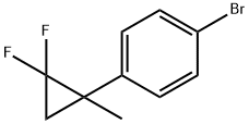 1-bromo-4-(2,2-difluoro-1-methylcyclopropyl)benzene Struktur