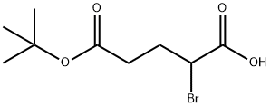 Pentanedioic acid, 2-bromo-, 5-(1,1-dimethylethyl) ester Struktur