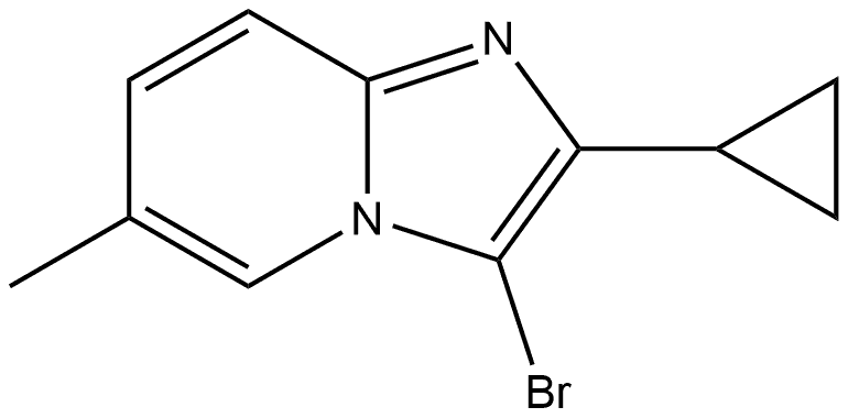 3-bromo-2-cyclopropyl-6-methylimidazo[1,2-a]pyridine Struktur