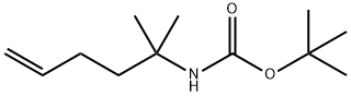 Carbamic acid, N-(1,1-dimethyl-4-penten-1-yl)-, 1,1-dimethylethyl ester Struktur