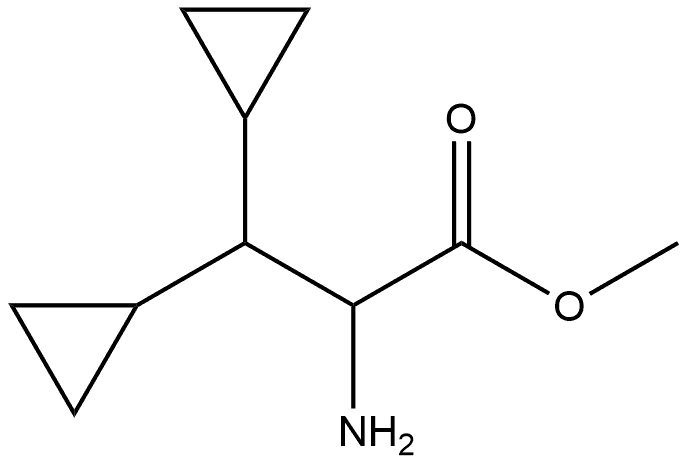 Cyclopropanepropanoic acid, α-amino-β-cyclopropyl-, methyl ester Struktur