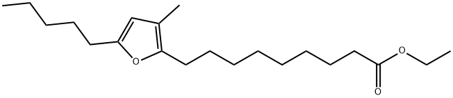 ethyl 9-(3-methyl-5-pentylfuran-2-yl)nonanoate Struktur