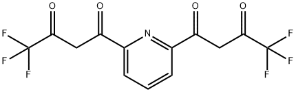 1,1'-(pyridine-2,6-diyl)bis(4,4,4-trifluorobutane-1,3-dione) Struktur