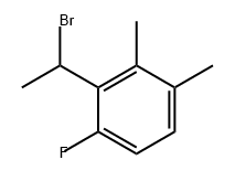 Benzene, 2-(1-bromoethyl)-1-fluoro-3,4-dimethyl- Struktur