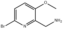 6-Bromo-3-methoxy-2-pyridinemethanamine Struktur