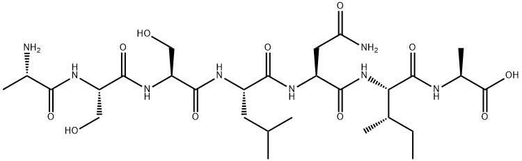 L-Alanine, L-alanyl-L-seryl-L-seryl-L-leucyl-L-asparaginyl-L-isoleucyl- Struktur