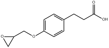 Benzenepropanoic acid, 4-(2-oxiranylmethoxy)- Struktur