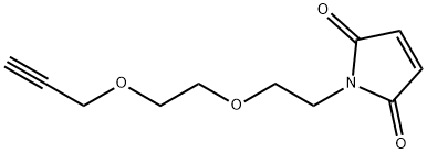 Propargyl-PEG2-Mal Struktur