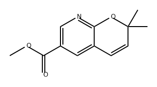 2H-Pyrano[2,3-b]pyridine-6-carboxylic acid, 2,2-dimethyl-, methyl ester Structure