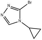 3-bromo-4-cyclopropyl-4H-1,2,4-triazole Struktur