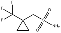 Cyclopropanemethanesulfonamide, 1-(trifluoromethyl)- Struktur