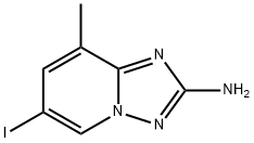 6-iodo-8-methyl-[1,2,4]triazolo[1,5-a]pyridin-2-amine Struktur