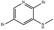 3-Pyridinamine, 2,5-dibromo-N-methyl- Struktur