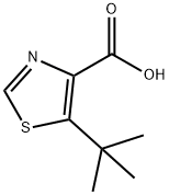 4-Thiazolecarboxylic acid, 5-(1,1-dimethylethyl)- Struktur