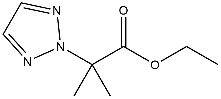 Ethyl α,α-dimethyl-2H-1,2,3-triazole-2-acetate Struktur