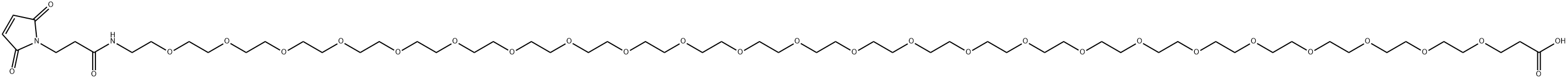 4,7,10,13,16,19,22,25,28,31,34,37,40,43,46,49,52,55,58,61,64,67,70,73-Tetracosaoxa-76-azanonaheptacontanoic acid, 79-(2,5-dihydro-2,5-dioxo-1H-pyrrol-1-yl)-77-oxo- Struktur