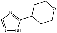 3-(oxan-4-yl)-1H-1,2,4-triazole Struktur