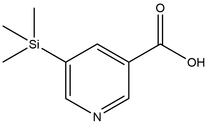 5-(trimethylsilyl)nicotinic acid Struktur