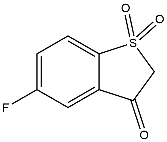 5-fluorobenzo[b]thiophen-3(2H)-one 1,1-dioxide Struktur