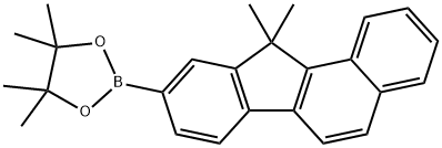 2-(11,11-Dimethyl-11H-benzo[a]fluoren-9-yl)-4,4,5,5-tetramethyl-1,3,2-dioxaborolane Struktur