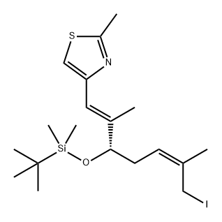 Thiazole, 4-[(1E,3S,5Z)-3-[[(1,1-dimethylethyl)dimethylsilyl]oxy]-7-iodo-2,6-dimethyl-1,5-heptadien-1-yl]-2-methyl-