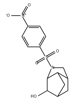 3,5-Methanocyclopenta[b]pyrrol-6-ol, octahydro-1-[(4-nitrophenyl)sulfonyl]- Struktur