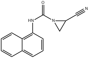 1-Aziridinecarboxamide, 2-cyano-N-1-naphthalenyl- Struktur