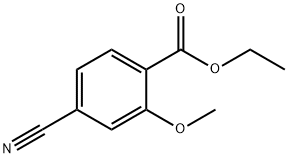 Benzoic acid, 4-cyano-2-methoxy-, ethyl ester Struktur