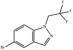 1H-Indazole, 5-bromo-1-(2,2,2-trifluoroethyl)- Struktur