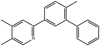 Pyridine, 4,5-dimethyl-2-(6-methyl[1,1'-biphenyl]-3-yl)- Struktur