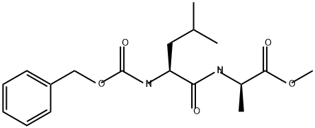 D-Alanine, N-[N-[(phenylmethoxy)carbonyl]-L-leucyl]-, methyl ester (9CI) Struktur