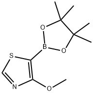 Thiazole, 4-methoxy-5-(4,4,5,5-tetramethyl-1,3,2-dioxaborolan-2-yl)- Struktur