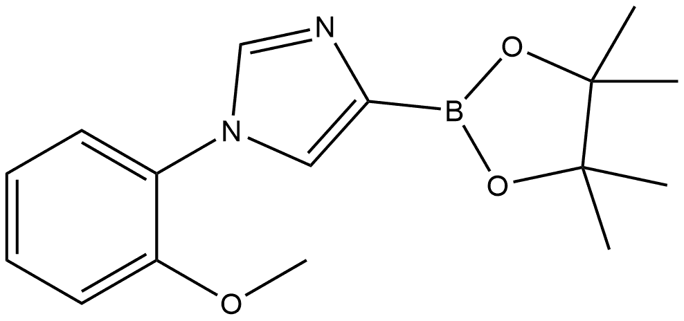 1-(2-Methoxyphenyl)-4-(4,4,5,5-tetramethyl-1,3,2-dioxaborolan-2-yl)-1H-imidazole Struktur