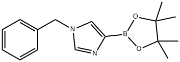 1H-Imidazole, 1-(phenylmethyl)-4-(4,4,5,5-tetramethyl-1,3,2-dioxaborolan-2-yl)- Struktur