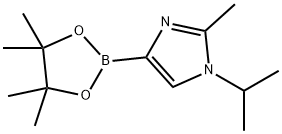 1H-Imidazole, 2-methyl-1-(1-methylethyl)-4-(4,4,5,5-tetramethyl-1,3,2-dioxaborolan-2-yl)- Struktur