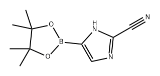 1H-Imidazole-2-carbonitrile, 5-(4,4,5,5-tetramethyl-1,3,2-dioxaborolan-2-yl)- Struktur