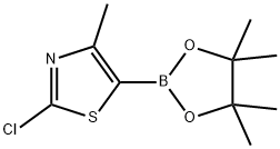 2-Chloro-4-methyl-5-(4,4,5,5-tetramethyl-1,3,2-dioxaborolan-2-yl)thiazole Struktur