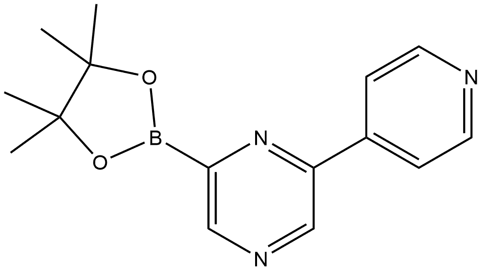 2-(4-Pyridinyl)-6-(4,4,5,5-tetramethyl-1,3,2-dioxaborolan-2-yl)pyrazine Struktur