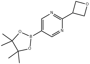 Pyrimidine, 2-(3-oxetanyl)-5-(4,4,5,5-tetramethyl-1,3,2-dioxaborolan-2-yl)- Struktur