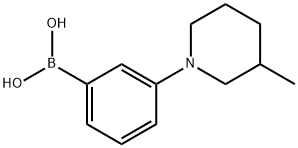 Boronic acid, B-[3-(3-methyl-1-piperidinyl)phenyl]- Struktur