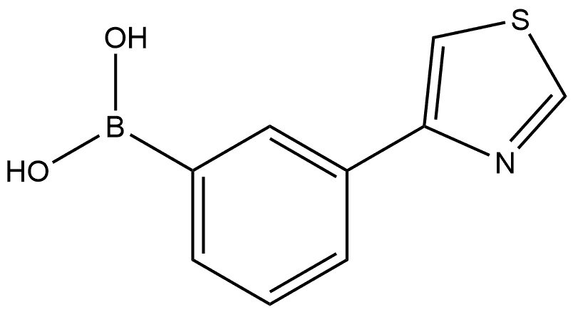 B-[3-(4-Thiazolyl)phenyl]boronic acid Struktur