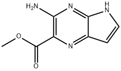 5H-Pyrrolo[2,3-b]pyrazine-2-carboxylic acid, 3-amino-, methyl ester Struktur